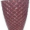 Vaso Diamante Vinho Cerâmica  22x25cm