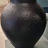 Vaso cerâmica preto fosco P
